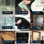 Fish Scale Streak Free Magic Glass Window Car Mirror Microfiber Cleaning Cloth Cleaner Cloths,Lint Free Stainless Steel Windshield Shower Cleaning Cloth,Miracle Polishing Towels Shiny Wipes,Pack 6,Mix - Image 5