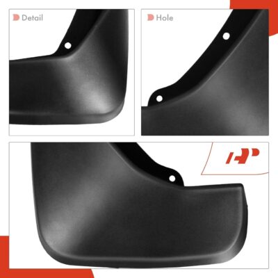 A-Premium Set of 4PCS Mud Flaps Splash Guards Mudguards Mudflaps with Hardware Accessories Compatible with Volvo XC90, 2015-2023, Sport Utility, Bolt On, Front and Rear (Driver & Passenger Sides) - Image 7