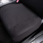 Flying Banner Car Seat Covers Front Seats Rear Bench Polyester car seat Protectors Easy installations Rear Bench Split Classic Man Lady Truck Soid Black - Image 5