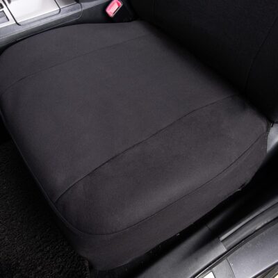 Flying Banner Car Seat Covers Front Seats Rear Bench Polyester car seat Protectors Easy installations Rear Bench Split Classic Man Lady Truck Soid Black - Image 5