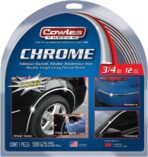 Cowles Custom - Premium Universal Body Molding for All Vehicle - Easy Install, Chrome Finish, 3/4" by 12 feet, UV Protected, Long Lasting Flexible PVC
