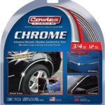 Cowles Custom - Premium Universal Body Molding for All Vehicle - Easy Install, Chrome Finish, 3/4" by 12 feet, UV Protected, Long Lasting Flexible PVC