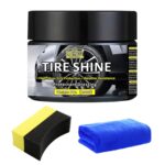 Tire Shine Gel - Ungraded Long-Lasting Tire Dressing with Wet Gloss Look Finish, UV Protection & Weather Resistant Tire Coating for Car, Truck, Motorcycle, RV - 7oz/200g