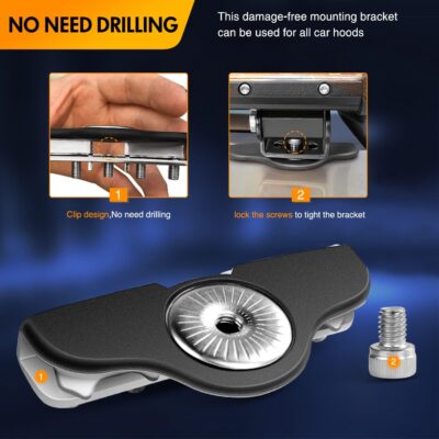 GOOACC 2PCS 18W LED Pods Spot Light Bar Fog Light Universal Adjustable Pillar Hood Led Work Light with 16AWG Off Road Wiring Harness-2 Leads for Truck Golf Cart SUV ATV UTV Boat, White (Auto-611) - Image 9