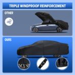 6 Layers Car Cover Waterproof All Weather for Automobiles, Size A3 with Zipper Cotton Fit for Toyota Camry, Honda Accord, Ford Mustang, Chevy Camaro/Malibu,Kia Optima/K5 (187-198 inch) - Image 7