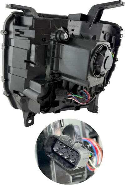 ALLIGATOR AUTO LIGHTS Compatible with GMC Sierra 1500 2014-2015, 2500HD/3500HD 2015-2019 Headlight Assembly Pair, with LED DRL, Bulbs Included, Halogen - Image 6