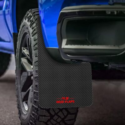 XUKEY 4pcs Black Universal Mudflaps for Car SUV Van Hatchback UTV ATV Front Rear Mud Flaps Splash Guards Fender Flares Mudguard with Hardware 14.17''x 8.27''("R.S MUD Flaps Logo) - Image 4