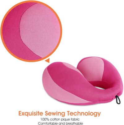 INFANZIA Kids Chin Supporting Travel Neck Pillow, Helps Support Head and Neck, Comfortably Designed for Head, Neck, and Chin Support - Gifts for Toddler/Child/Kids, Pink - Image 7