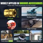 5000 PSI Professional Electric Pressure Washer,4.0 GPM Heavy Duty Power Washer with 4 Nozzles,Foam Cannon,33FT Hose and 500ml Soap Bottle for Home/Cars(Green) - Image 5