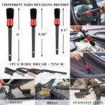 AUTODECO 40Pcs Car Wash Detailing Kit Cleaning Kits with Foam Gun Sprayer Vacuum with Long Cord Drill Brush Large Wash Mitt Towels Complete Interior Exterior Car Washing Supply Set Black - Image 6