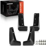 A-Premium Set of 4PCS Mud Flaps Splash Guards Mudguards Mudflaps with Hardware Accessories Compatible with BMW i3, 2014-2020, Hatchback Only, 4-Door, Front and Rear (Driver & Passenger Sides)