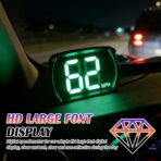 Car HUD Digital Speedometer for Car with HD MPH Display,USB Plug & Play GPS Speedometer MPH with Large Font Display & Shading Plate,Portable Heads up Displays for Cars,SUVs,Trucks - Image 3