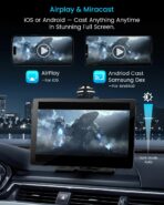 11" Extra Large Wireless Apple CarPlay Screen for Car – Ultra-Slim 0.16 Inch Touchscreen Car Stereo with Android Auto, 4K Dash Cam, 1080p Backup Camera, GPS, Mirror Link, Voice Control - Image 7
