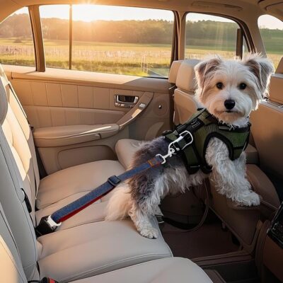 Adjustable Pet Seatbelt Leash for Car Dog Travel Harness Safety Leash Secure Car Restraint for Dogs and Pets - Image 2