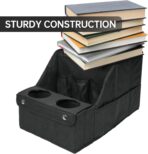 MULISOFT Car Seat Organizer- Backseat Car Organizer with 11 Storages Compartments and 2 Cup Holders, Organizers and Storage, Front Seat for Travel Kids,Black - Image 7