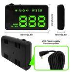 Heads up Display for Cars,Car HUD,Head up Display for Car,Car Speedometer Display,Automatic Brightness Adjustment,Speeding Alert,USB Cable Plug & Play - Image 8