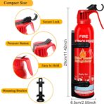 Fire Extinguisher for Home, Car, Kitchen, Vehicle, Boat, Garage, Portable A, B, C, K Class Fire Extinguishers with Mount, Emergency Survival Extinguisher, Easy Access, Versatile Fire Protection - Image 7