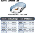 iCarCover 18-Layer Car Cover Waterproof All Weather, Premium Quality Car Covers for Automobiles, UV Protection, GR Supra, LXS SC, Cayman, 718, 911, 350Z, Fits 164-173 Inches - Image 4