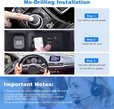 Navigation Car GPS SD Card Compatible with 2016-2018 Mazda 3, 2016-2020 CX-5/CX-9, 2016-2024 Mazda 6/CX-3/MX-5, GPS Map Card Sync Navigation System for USA/Canada/Mexico - Image 7