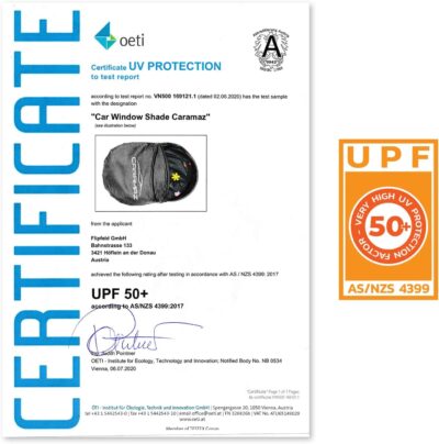 Car Window Shade for Baby with Certified UV-Protection 2 Pack - 21"x14" - Image 6