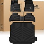 3W Floor Mats & Cargo Liner Custom Fit for BMW X5 2019-2024 2025 2026 40i/45e/50e/50i/M/M50i/M60i TPE All-Weather Full Set Heavy Duty Floor Liner and Trunk Mat Accessories (Only for 5 Passenger)