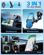 VANMASS Car Phone Holder 2026 Ultimate Military-Grade Phone Holder for Your Car Windshield Dashboard【Newest Best Strongest】 Cell Phone Car Mount for iPhone Samsung Android Speaker Mounts - Image 4