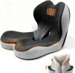 Adult Booster Car Seat Cushion, Office Chair Cushion,Truck Seat Cushion, Memory Foam Seat Cushion Increase Height by 3.94 Inch, Car Cushions for Driving Long Sciatica Tailbone Pain Relief