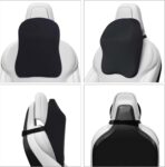 Car Headrest Pillow - Shoulder & Neck Pillow for Car Headrest w/Adjustable Strap & Clip to Secure - Memory Foam Car Neck Pillow for Driving Seat - Ergonomic Head Rest Pillow for Car Seat Neck Support - Image 3