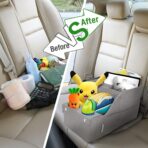MULISOFT Car Seat Organizer - Backseat Organizer with 11 Storage Compartments and 2 Cup Holders for Travel, Kids - Image 4