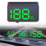 New Auto Dimming HUD with Sunshade, 3.5" Large Screen White Heads Up Display for Cars, USB Powered Digital GPS Speedometer, Applicable for All Vehicles