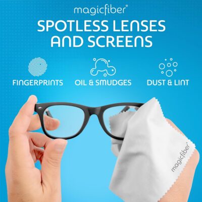 MagicFiber Microfiber Cleaning Cloth, 6 Pack - Premium Cloth for Glasses, Lens, Screens & More - Image 2