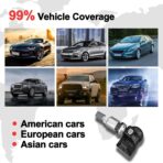 Autel TPMS Sensors Set of 4, Programmable Mx Sensor for Tire Pressure,315MHz + 433MHz Press-in OE-Level(Metal valves) Programmed by TS408S TS508WF TS601 TS900 MS906TS ITS600 - Image 5