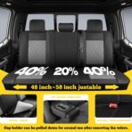 LINGVIDO Car Seat Covers Full Set (5 Seats) - Premium Perforated Nappa Leather, Waterproof Shield, Omni-Adapt Fit SUVs Sedans, Ultimate Family & Pet Protection - Image 3