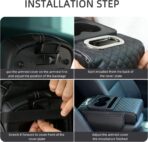 TourKing Car Armrest Cushion,5-in-1 Center Console Cover,Arm Rest Cover for Car,Car Armrest Storage Box, Tissue Box Slot, Phone Slot for Sedans, Car Accessories Interior Organizers for Most Cars - Image 8