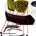 BOGAR TECH DESIGNS for BMW X4 2022-2025 Front Chrome Delete – Precut Vinyl Overlay Kit, Gloss Black Blackout Trim