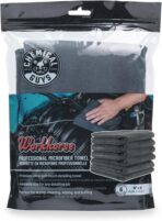 Chemical Guys MIC35306 Workhorse Professional Grade Microfiber Towel, Black (16 in. x 16 in.) (Pack of 6) - Image 6