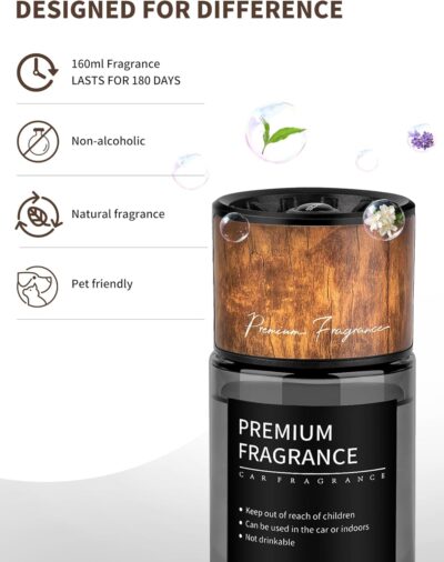 Kwak's Long Lasting Car Air Freshener - Aromatherapy for Car, Office,Home,160ML Natural Scents Air Fresheners for Men or Women(Black, Ocean) - Image 5