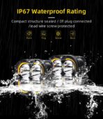 Exzeit 120W 3Inch Lights Pods with DRL, 12000LM Auxiliary Driving LED Pods Ditch Light, Bright Fog Lights for 4Runners Truck Cars,12V/24V - Image 7