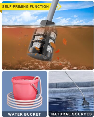 Cordless Pressure Washer - MAX 950 PSI Battery Powered Pressure Washer, 21V Portable Cordless Power Washer with Rechargeable 4.0Ah Battng，Yellow - Image 5