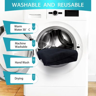 Car Seat Covers Universal Car Protective Front Seat Covers Washable Non-Slip Seat Protectors for Gym Workouts,Waterproof and Sweatproof Towel Seat Covers for Cars,Trucks, Jeeps (2 Pack Black) - Image 8