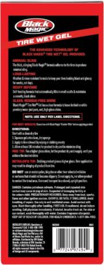 Black Magic 5072647 Tire Wet Gel, 16 oz - Thick Clinging Formula Sticks to Tires to Produce Minimal Sling and a Glossy Shine - Image 2