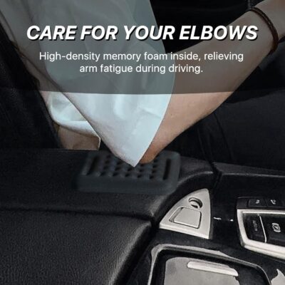 2PCS Car Arm Rest Elbow Pads, Memory Foam Pressure Relieving Car Arm Rest Pad, Comfortable Car Arm Rest Cushion Pad, Universal Car Door Armrest Pad Car Interior Accessories (Black) - Image 4