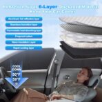 XCBYT 2019-2024 Silverado Window Shades Full Coverage Window Shades | 6-Layer Blackout Insulated Sun & UV Protection | Custom Fit Privacy Covers for Camping, Sleeping & Car Living (5 PCS) - Image 2