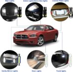 EASY EAGLE LED Interior Car Lights for Dodge-Charger-2011-2021: 16 Piece Kit White LED Light Bulbs - Super Bright 6000K + Install Tool - Image 3