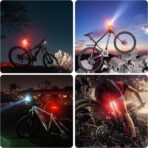 Bike Lights,Bike Light for Night Riding,10000Lumen LED Bike Headlight,Rechargeable Bike Headlight,Bright Bike Lights Front and Back with High Beam&Low Beam Light,Free Taillights - Image 8