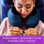Cabeau Evolution S3 Travel Pillow – Straps to Airplane Seat – Ensures Your Head Won’t Fall Forward – Relax with Plush Memory Foam – Quick-Dry Fabric Keeps You Cool and Dry (Indigo)… - Image 5