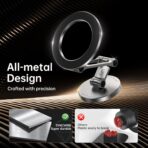 SYNCWIRE Fits MagSafe Car Mount, [All-Metal] Magnetic Phone Holder for Car, [Flexible Three-axis] 360° Rotation Magnetic Car Mount Strong Magnets Car Phone Holder for iPhone 17 16 15 14 Pro Max - Image 7