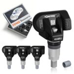 TPMS GM SUV/MPV Pre-Programmed Tire Pressure Monitoring Sensor Compatible with Chevrolet Traverse 2016-2025 |Tahoe 2020-2025 ➤GMC Acadia 2016-2023 |Yukon 2020-2025 (Set of 4) 433MHz