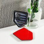 Newperlite All Black US American Flag Decal Sticker Car Emblem USA Flag Car Decoration Accessories Chrome Shield for Truck Vehicles Cars, 2 Pack - Image 2