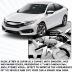 40PCS Custom Car Decal, 3D Chrome Letters Emblem, DIY Adhesive Number Symbol Badge, Vehicle Logo Stickers and Decals for Car Side Rear Trunk and Wall Decor Outdoor, Automotive Accessories - Image 4